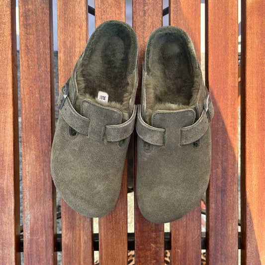 BIRKENSTOCK Boston Shearling Thyme Suede Leather Ireland