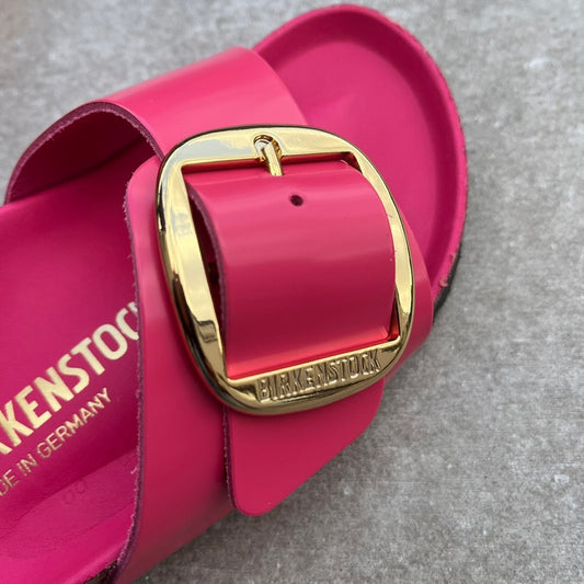 BIRKENSTOCK Madrid Big Buckle Fuchsia Tulip High Shine