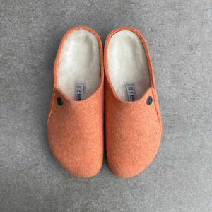 Birkenstock Zermatt Shearling Papaya Wool Felt