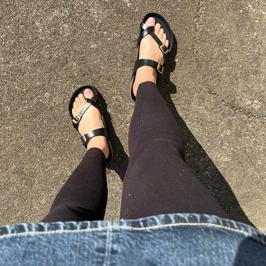 BIRKENSTOCK Mayari New Dressy Black Natural Leather