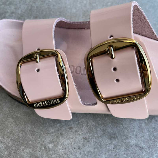 BIRKENSTOCK Arizona Big Buckle High Shine Light Rose gold buckle
