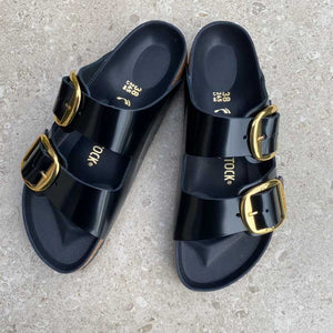 BIRKENSTOCK Arizona Big Buckle High Shine Black dressy classy