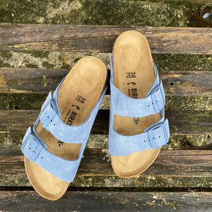 BIRKENSTOCK Arizona Elemental Blue Suede Leather sky blue
