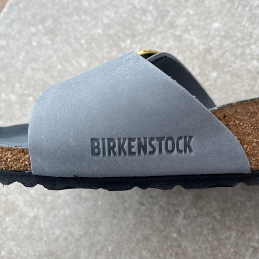 BIRKENSTOCK Madrid Big Buckle Basalt Grey Oiled Leather