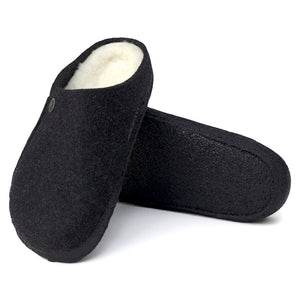 Birkenstock Zermatt Shearling Anthracite Wool Felt Slippers