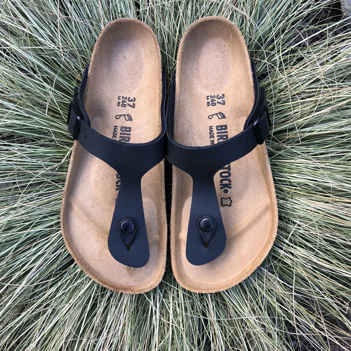 BIRKENSTOCK Gizeh Black Birko flor Craft Shop Bantry