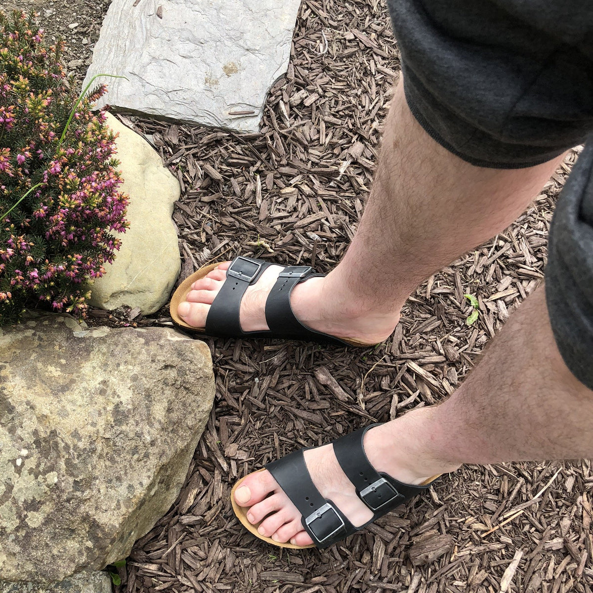 BIRKENSTOCK Arizona Black Oiled Leather Mens