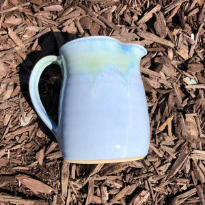 Blue and Jade Milk Jug by Rosemarie Durr - Craft Shop Bantry