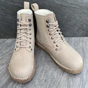 BIRKENSTOCK Bryson Shearling Beige Taupe Nubuck Leather