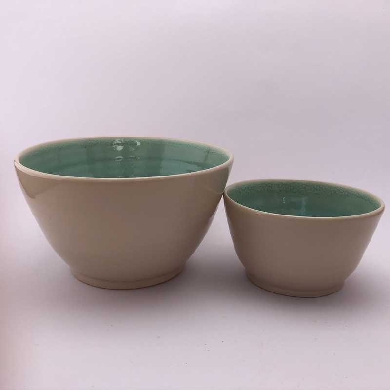 Teal Bowls by Jackie Dee - Craft Shop Bantry