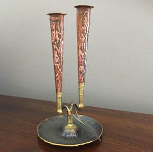 Ram Copper Candle Holder - Craft Shop Bantry