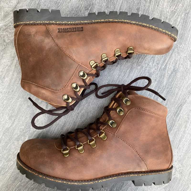 BIRKENSTOCK Jackson Dark Brown Nubuck Leather side view