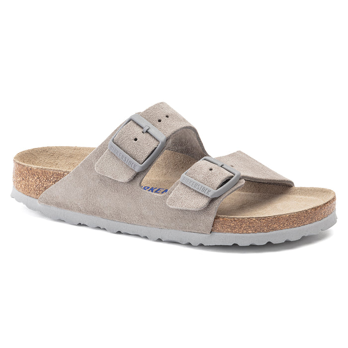 BIRKENSTOCK Arizona Stone Coin Suede Leather Soft Footbed
