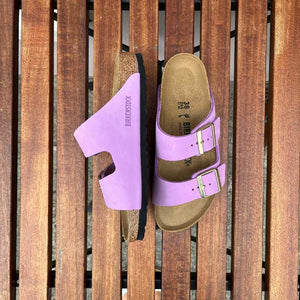 BIRKENSTOCK Arizona. Crocus Nubuck Leather Ireland purple