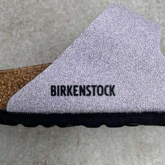BIRKENSTOCK Arizona. Shiny Glitter Faded Purple Synthetic logo