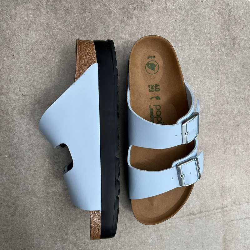 BIRKENSTOCK Arizona Baby Blue Vegan Platform Birko Flor - Papillio by Birkenstock ireland