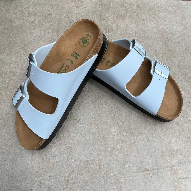 BIRKENSTOCK Arizona Baby Blue Vegan Platform Birko Flor - Papillio by Birkenstock soft