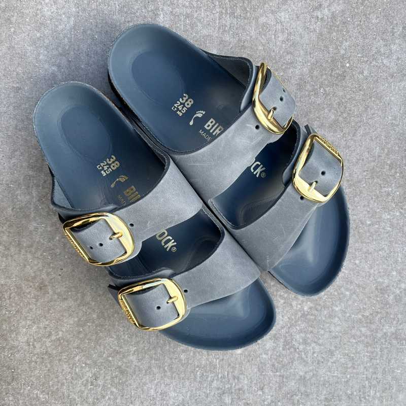 BIRKENSTOCK Arizona Big Buckle Basalt Grey Oiled Leather