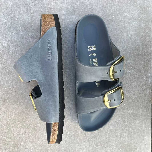 BIRKENSTOCK Arizona Big Buckle Basalt Grey Oiled Leather