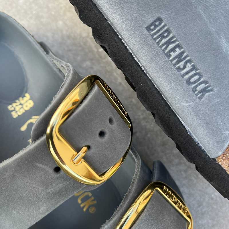 BIRKENSTOCK Arizona Big Buckle Basalt Grey Oiled Leather