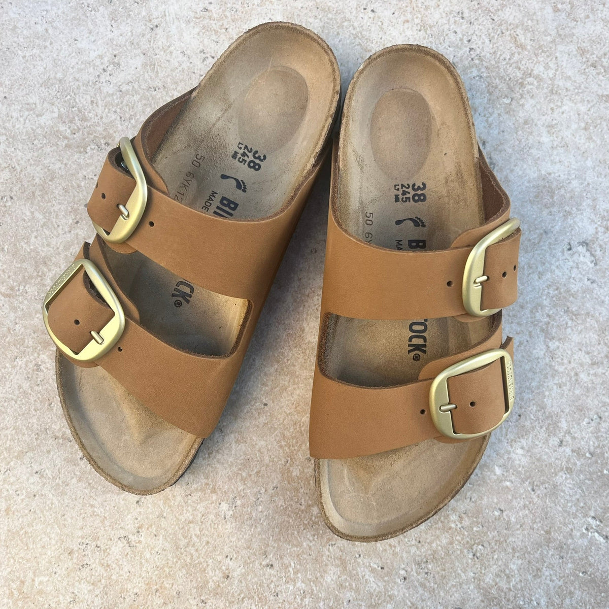 BIRKENSTOCK Arizona Big Buckle Mink Nubuck Leather