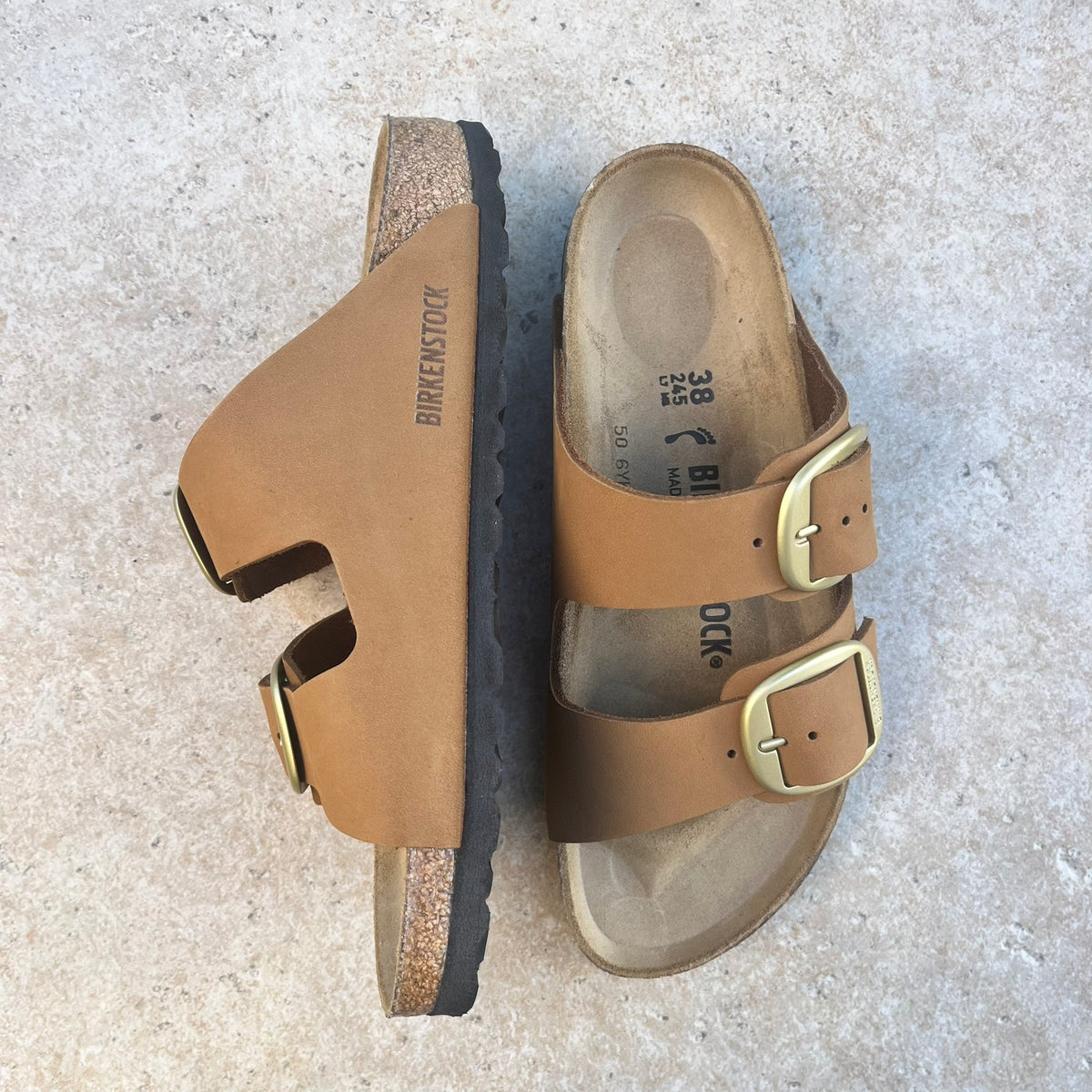 BIRKENSTOCK Arizona Big Buckle Mink Nubuck Leather