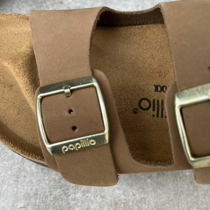 BIRKENSTOCK Arizona Dark Tea Platform Nubuck - Papillio by Birkenstock Bantry