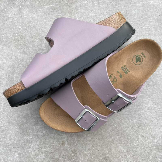BIRKENSTOCK Arizona Faded Purple Vegan Platform Birko Flor - Papillio by Birkenstock