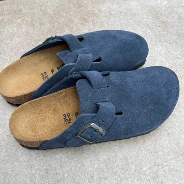 BIRKENSTOCK Boston New Navy Suede Leather – Craft Shop Bantry