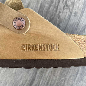 BIRKENSTOCK Boston Tobacco Brown Oiled Leather Original footbed clog