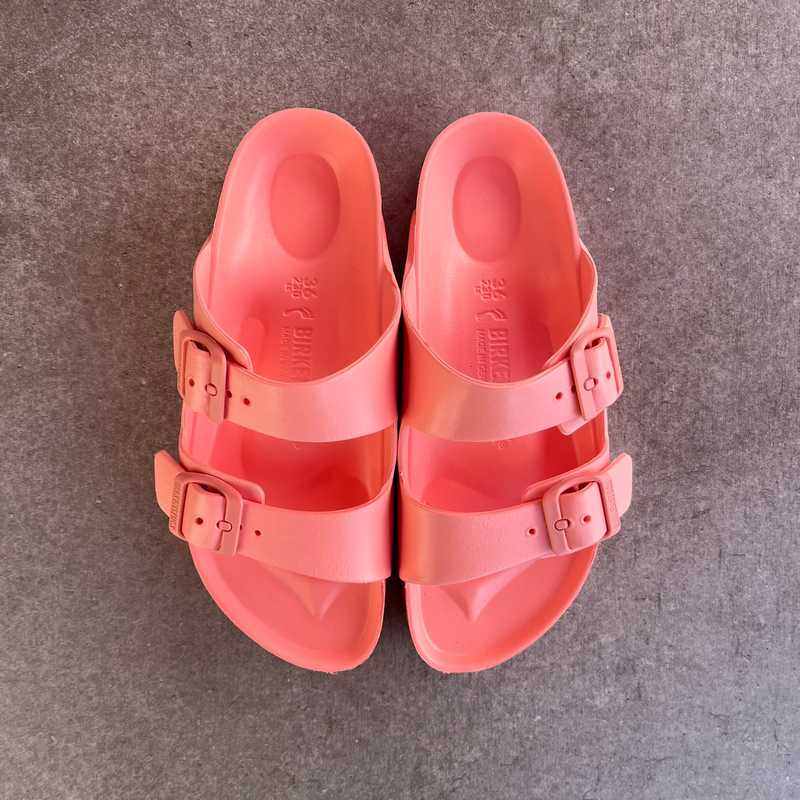 Waterproof Arizona Coral Peach EVA Birkenstock for the water and