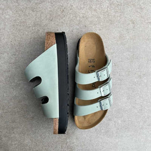 BIRKENSTOCK Florida Pure Sage Papillio Platform Birko-Flor dark sole