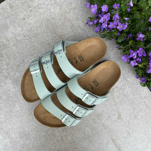 BIRKENSTOCK Florida Pure Sage Papillio Platform Birko-Flor green