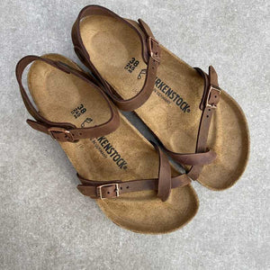 birkenstock yara oiled leather tobacco womens Anatomically shaped cork Brown's - Birkenstock Yara Tobacco