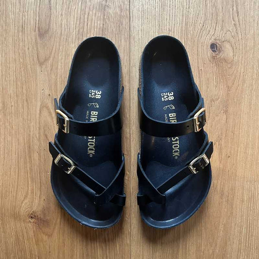 BIRKENSTOCK Mayari New Dressy Black Natural Leather