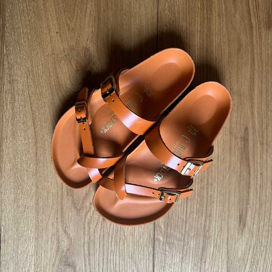 BIRKENSTOCK Mayari New Dressy Kurkuma Natural Leather