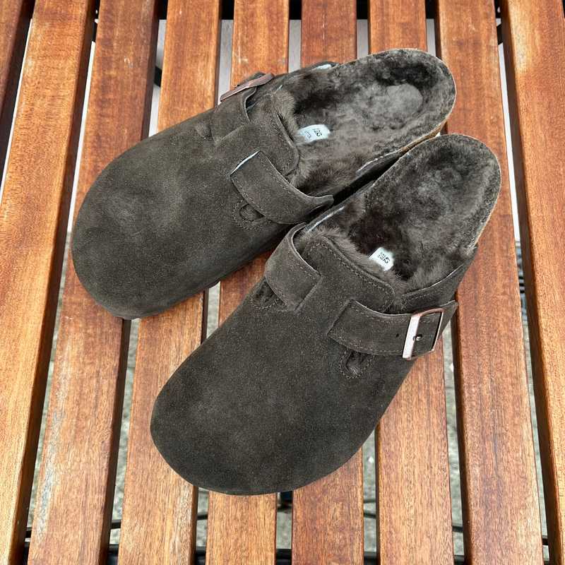 BIRKENSTOCK Boston Shearling Mocca Suede Leather – Craft Shop Bantry