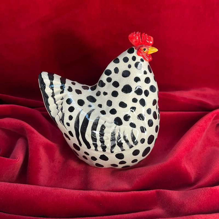 Large Funky Ceramic Hens no.1 by Joanne Robey
