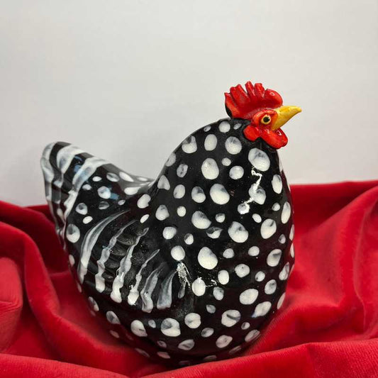 Large Funky Ceramic Hens no.3 by Joanne Robey