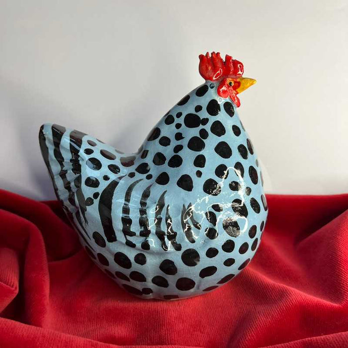 Large Funky Ceramic Hens no.4 by Joanne Robey
