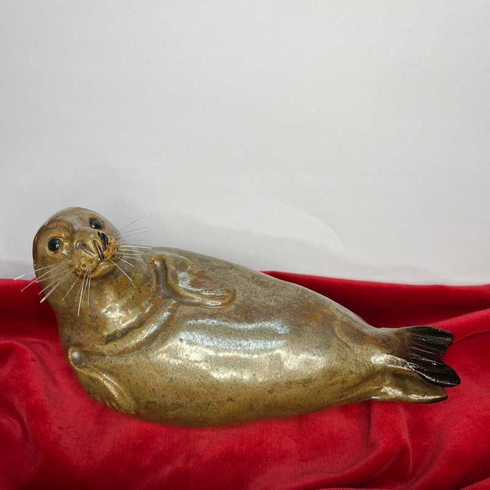 Ceramic Seals Large Brown no.1 by Joanne Robey