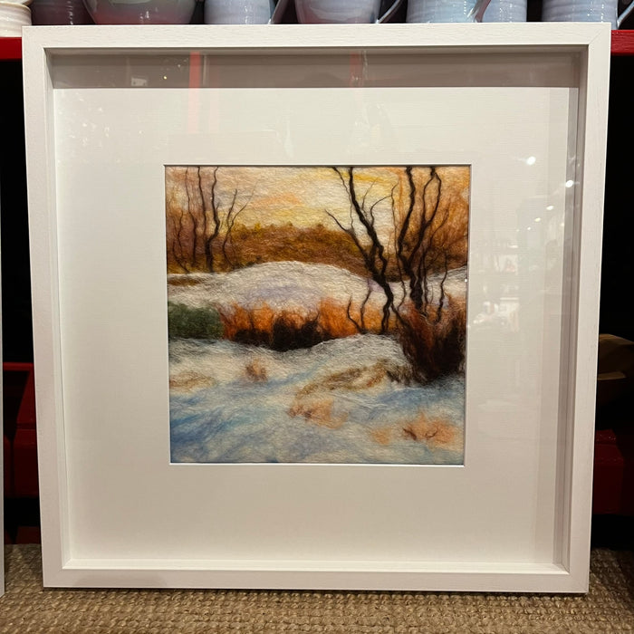 Winter Sun - Framed Felt by Rebecca Coakley