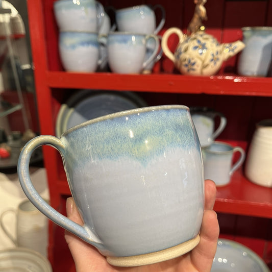 Blue Round Cup by Rosemarie Durr