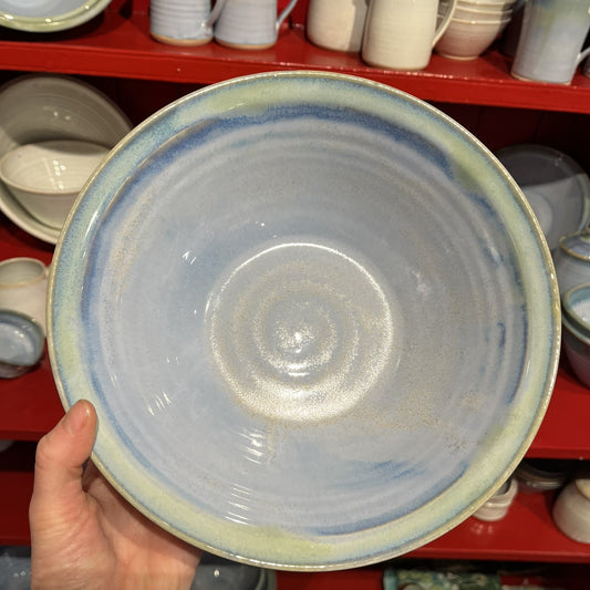 Blue Pasta Bowl by Rosemarie Durr