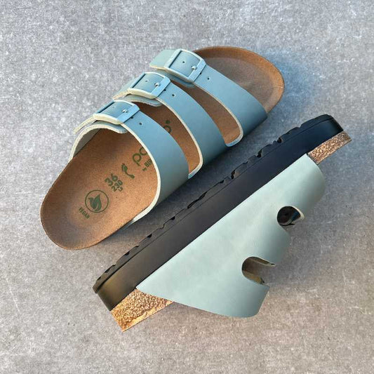 BIRKENSTOCK Florida Pure Sage Papillio Vegan Platform Birko-Flor