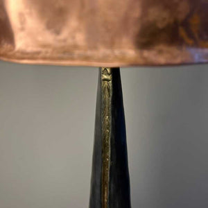 Copper Table Lamp with Spiral Shade by Paddy McCormack