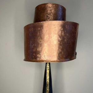 Copper Table Lamp with Spiral Shade by Paddy McCormack