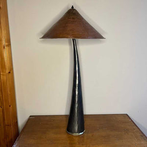 Copper Table Lamp with Coolie Shade by Paddy McCormack