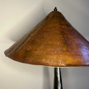 Copper Table Lamp with Coolie Shade by Paddy McCormack