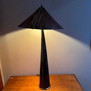 Copper Table Lamp with Coolie Shade by Paddy McCormack